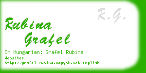 rubina grafel business card